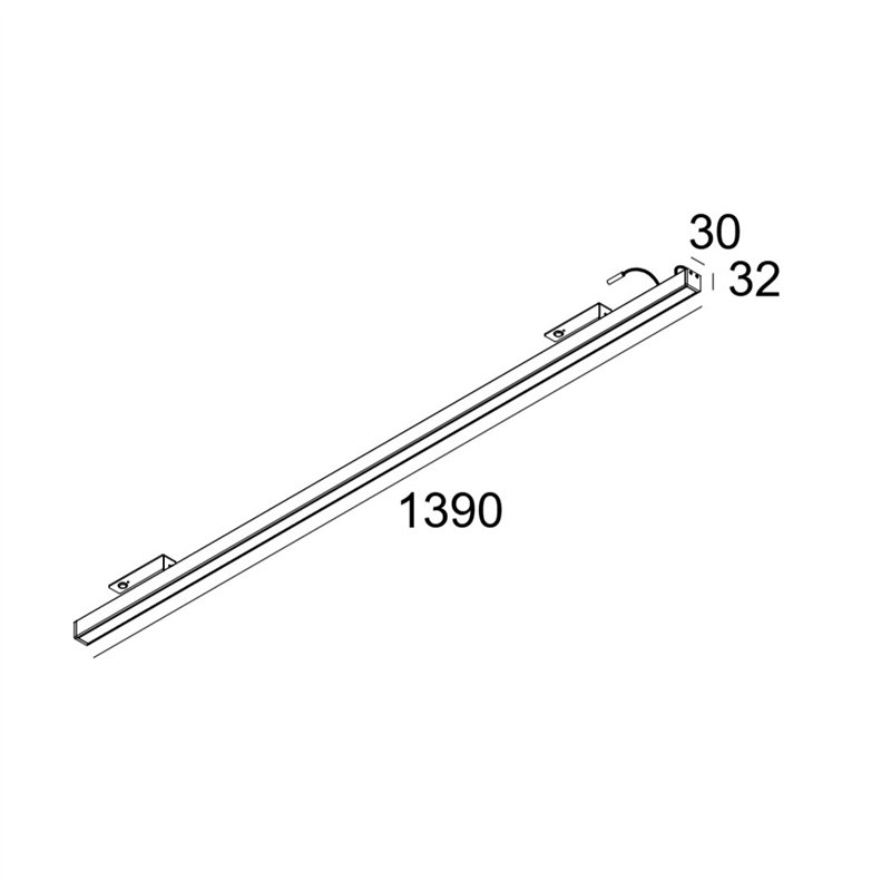 Delta Light D-LINER 30 SBL LOC1 1390 RD Plafonnier