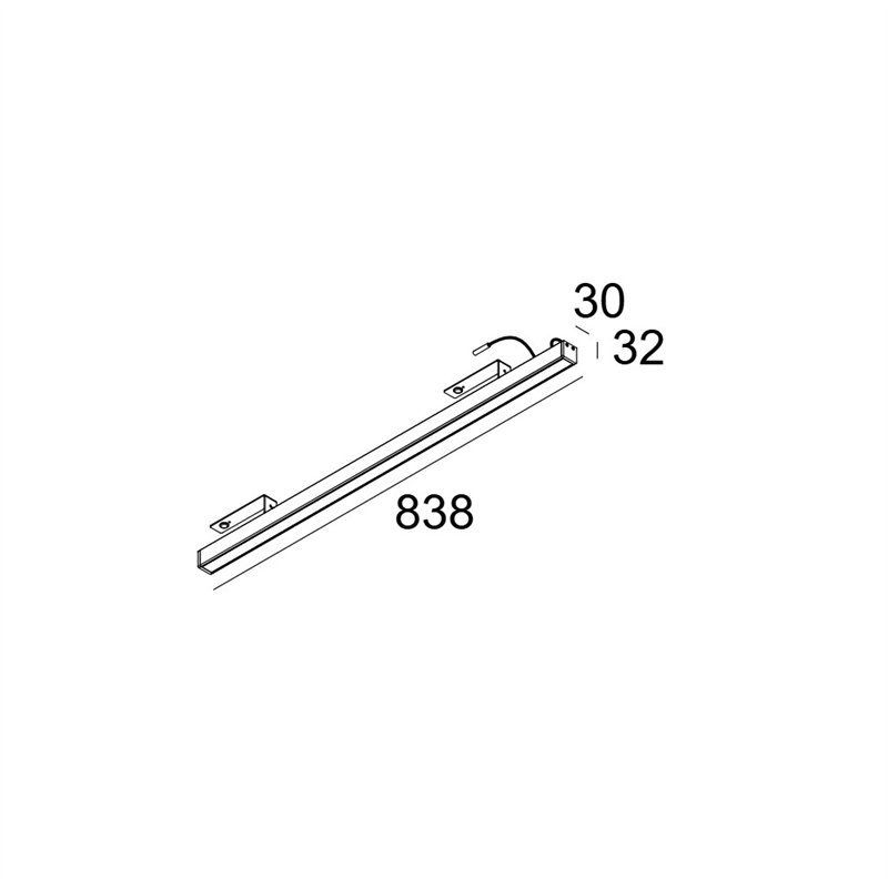Delta Light D-LINER 30 SBL LOC2 838 RD Deckenlampe