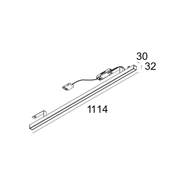 Delta Light D-LINER 30 SBL LOC3 1114 DIM5 Plafonnier