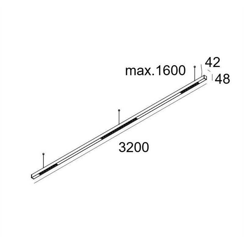Delta Light INFORM 40 SQ 320 DOWN-UP TW 2 DT8 DIM5 Deckenlampe