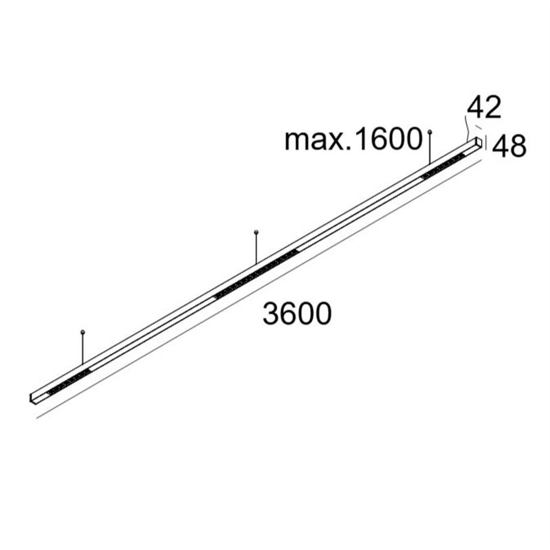 Delta Light INFORM 40 SQ 360 DOWN-UP TW 2 DT8 DIM5 Plafonnier