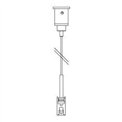 Delta Light TGL-ON - CABLE SUSPENSION SINGLE 1,6m
