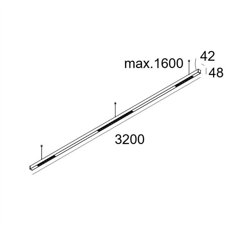 Delta Light INFORM 40 SQ 320 DOWN-UP DIM5 Deckenlampe