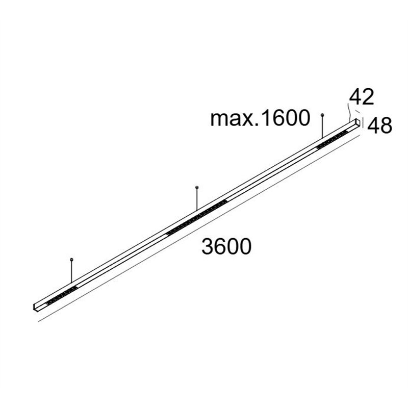 Delta Light INFORM 40 SQ 360 DOWN-UP DIM5 Plafonnier
