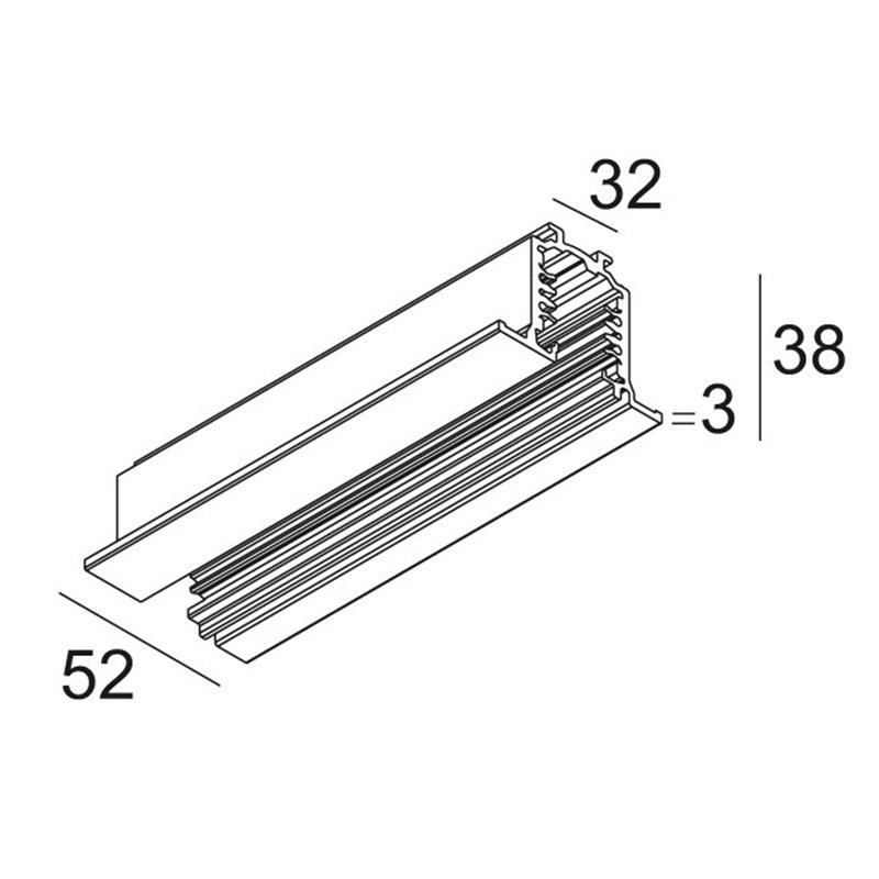 Delta Light TRACK 3F DIM IN 3m
