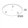 Delta Light CEILING BASE 3R