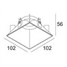 Delta Light iMAX II TUBE SQUARE TRIMLESS