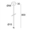 Delta Light OAO - ROD SUSPENSION 0,8m Hanglamp