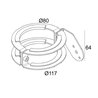 Delta Light Frax Pole 80 Bracket