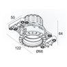 Delta Light MOUNTING KIT MINI DEEP RINGO II TRIMLESS
