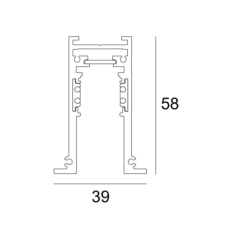 Delta Light SPM20 ST - PROFILE 2m Einbauspot
