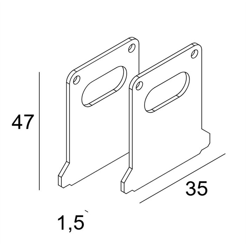 Delta Light DTC-TR - END CAP SET B
