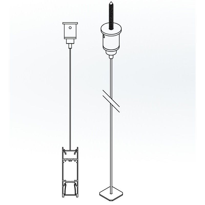 Delta Light FTL35 F HE DOWN-UP - CABLE SUSPENSION SINGLE 1,6m