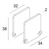 Delta Light FTL35 TR - END CAP SET