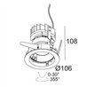 Delta Light iMAX II ROUND ADJUSTABLE LP Einbaustrahler
