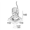 Delta Light iMAX II SQUARE ADJUSTABLE MP Einbaustrahler