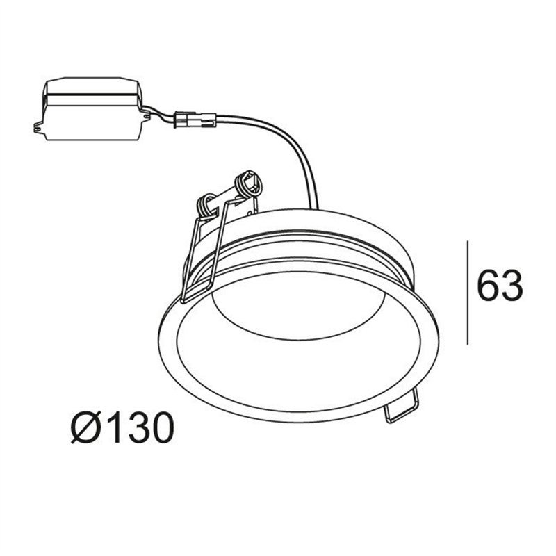 Delta Light DIRO SBL S IP Spot encastré