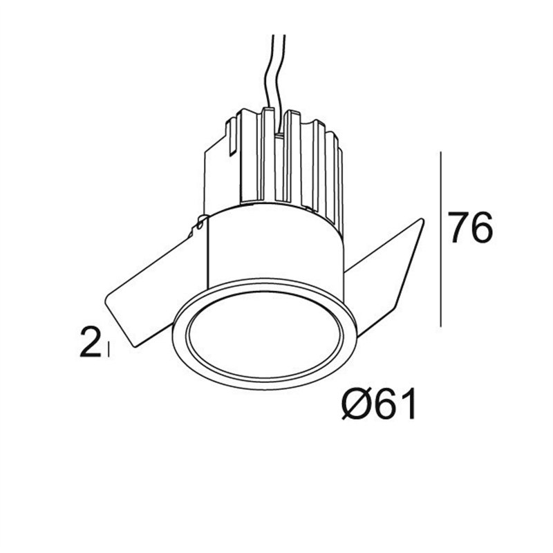 Delta Light MINI DEEP RINGO II Spot encastré