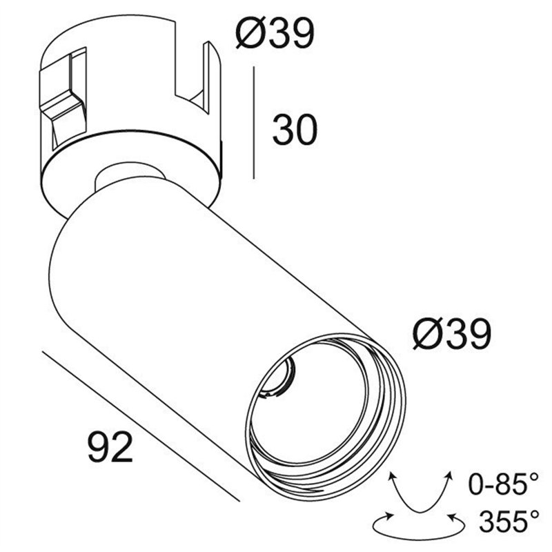 Delta Light SPY 39 TRIMLESS IN Spot encastré
