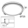 Delta Light SUPER-OH! 70 SBL TRIMLESS DIM1 Spot encastré