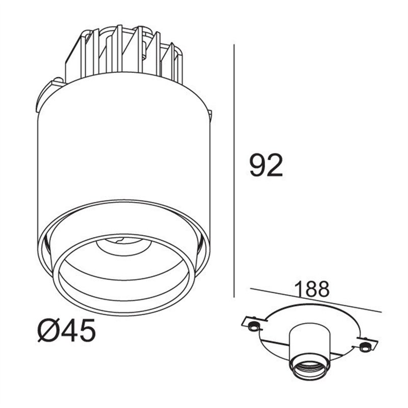 Delta Light PUT LED CENTER Spot encastré