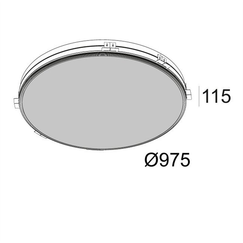 Delta Light SUPERNOVA LINE TRIMLESS 95 TW Spot encastré