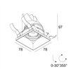 Delta Light ENTERO SQ-S TRIMLESS Spot encastré