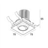 Delta Light ENTERO SQ-S TRIMLESS WALLWASH Spot encastré