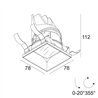 Delta Light ENTERO SQ-S TRIMLESS IP Spot encastré
