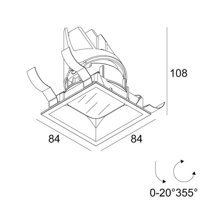 Delta Light ENTERO SQ-S IP Einbaustrahler