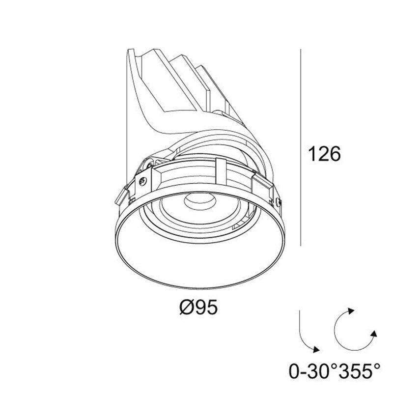 Delta Light ENTERO RD-M TRIMLESS Spot encastré