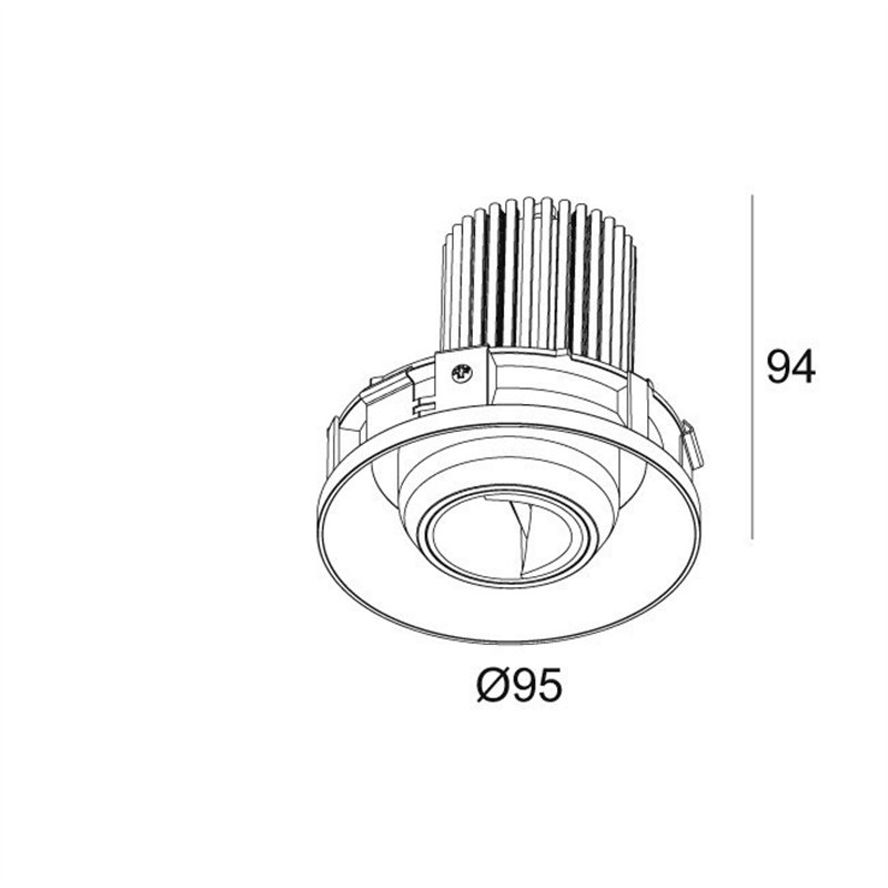 Delta Light ENTERO RD-M TRIMLESS WALLWASH Einbaustrahler