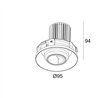Delta Light ENTERO RD-M TRIMLESS WALLWASH Spot encastré