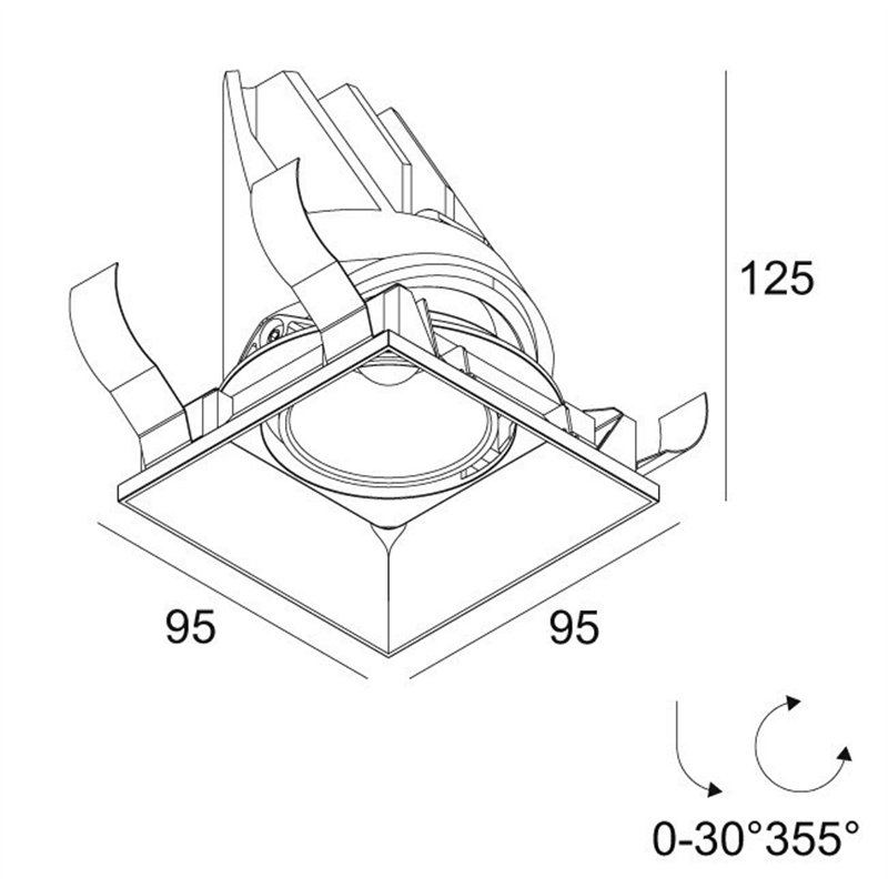 Delta Light ENTERO SQ-M TRIMLESS TW Einbaustrahler