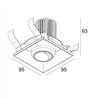 Delta Light ENTERO SQ-M TRIMLESS WALLWASH Spot encastré