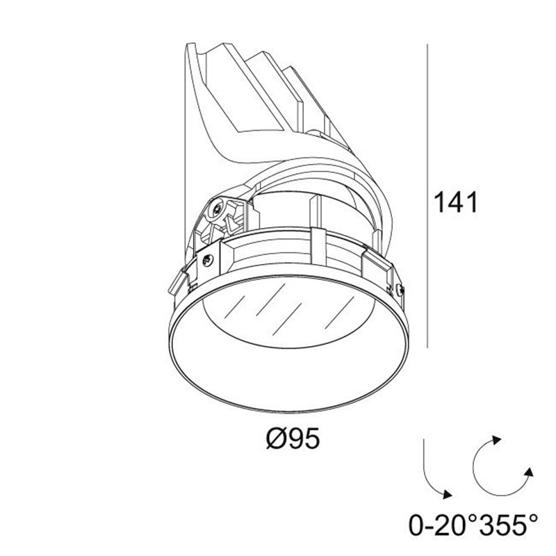 Delta Light ENTERO RD-M TRIMLESS IP SOFT Spot encastré