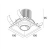 Delta Light ENTERO SQ-M WALLWASH Spot encastré