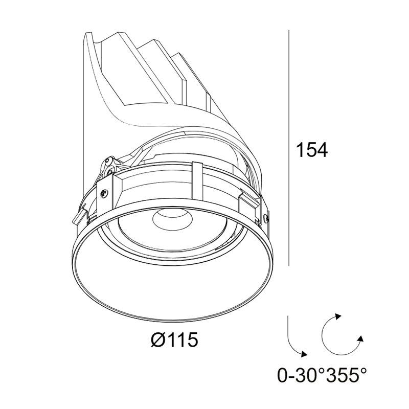 Delta Light ENTERO RD-L TRIMLESS Einbaustrahler