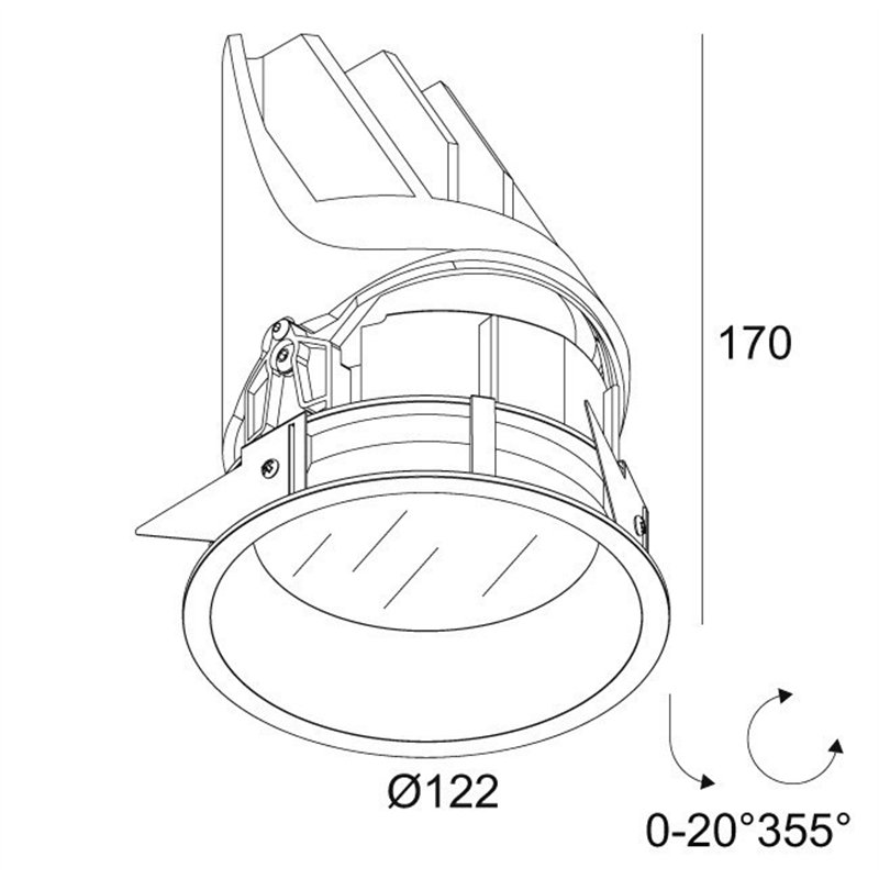Delta Light ENTERO RD-L IP TW Einbaustrahler