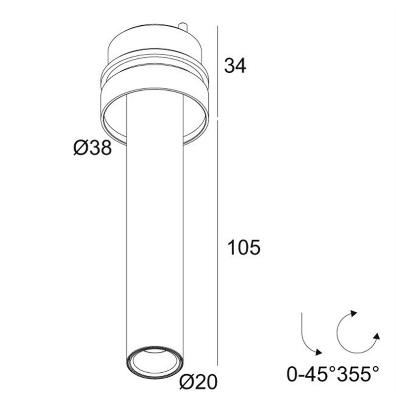 Delta Light UHO L TRIMLESS Spot encastré