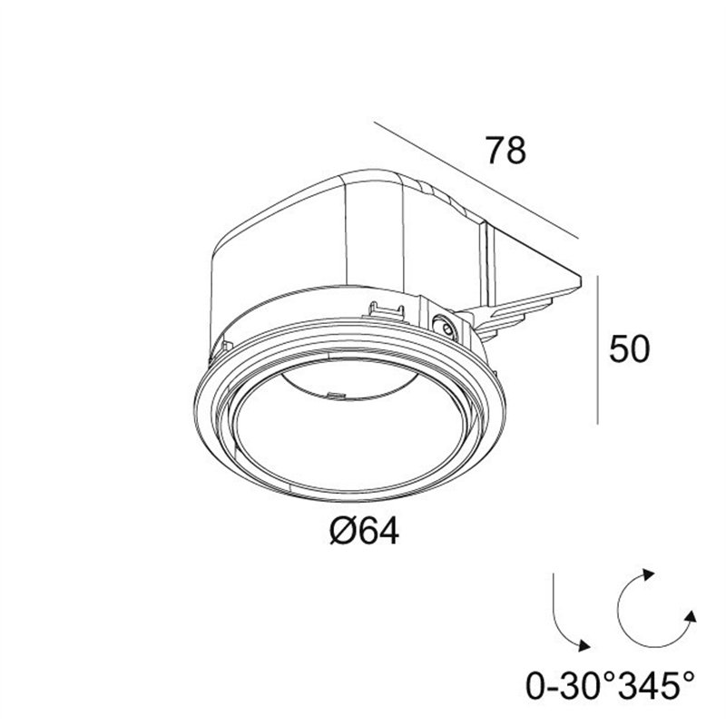 Delta Light PLAT-OH! TRIMLESS Spot encastré