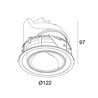 Delta Light ENTERO RD-L WALLWASH Einbauspot