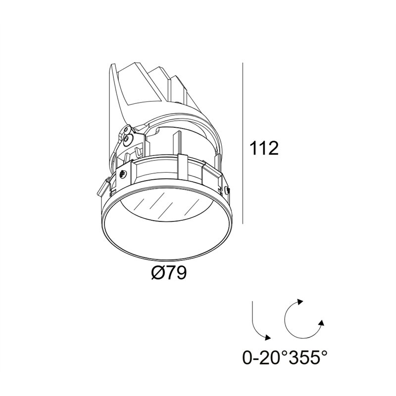 Delta Light Entero Rd-S Trimless Ip Soft spot encastré
