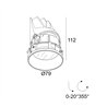 Delta Light Entero Rd-S Trimless Ip Soft spot encastré