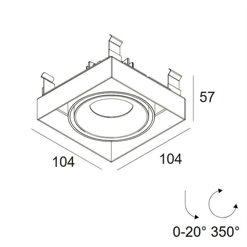 Delta Light Minigrid In Trimless 1 Soft spot encastré