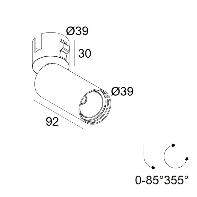 Delta Light Spy 39 Trimless In Soft Einbauspot
