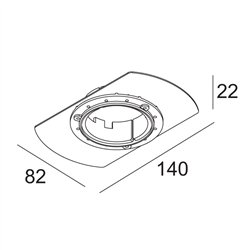 Delta Light MOUNTING KIT FLUSH SPY