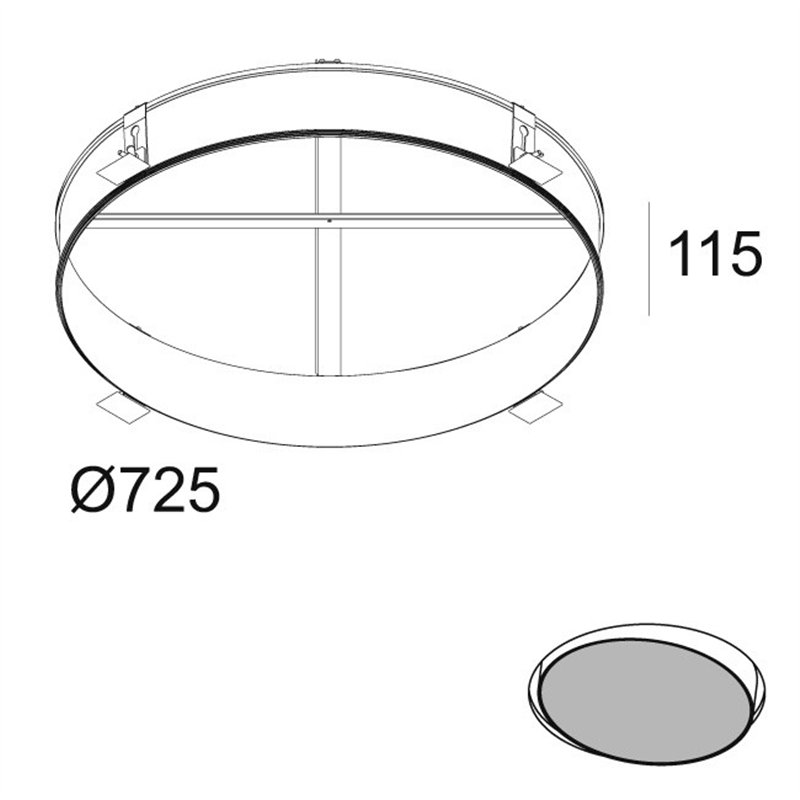 Delta Light SUPERNOVA 65 RECESSED KIT
