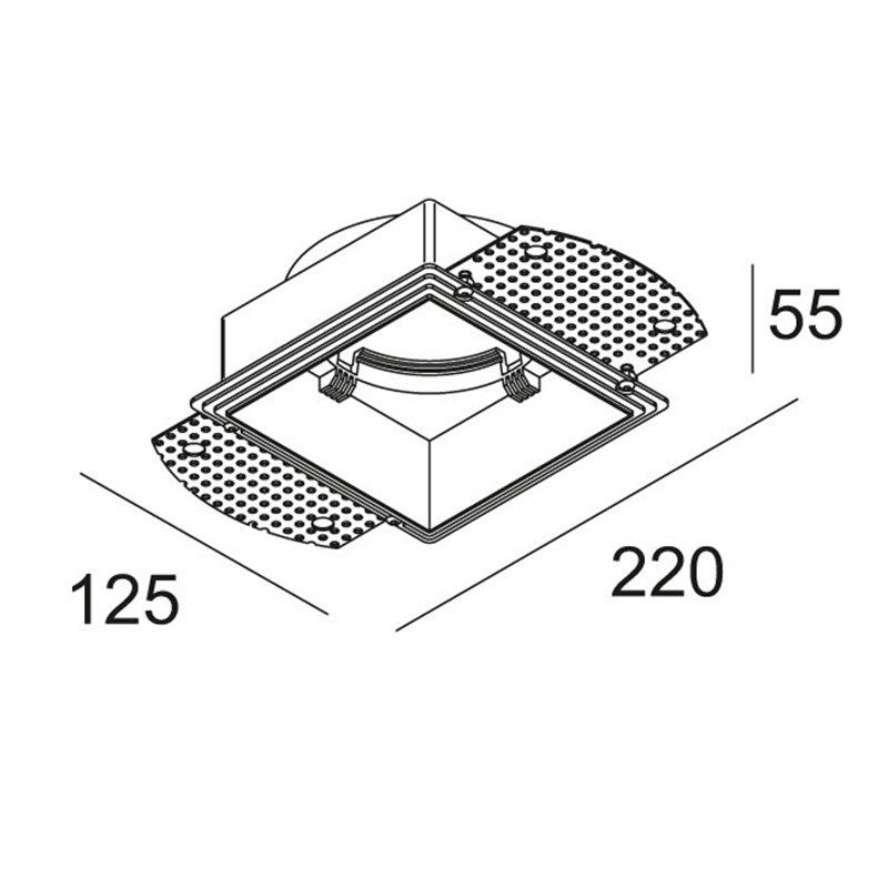 Delta Light MOUNTING KIT S102 TRIMLESS