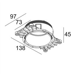 Delta Light MOUNTING KIT R82 TRIMLESS O.F.A.